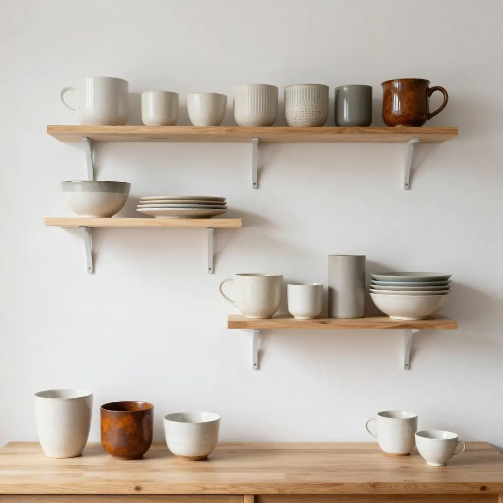 Håndverksverksted med naturlige materialer og verktøy